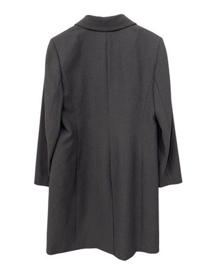 ジャケット・アウター 00s kolor wool Pea coat y2k Y2K Kasper Pea Coat Size 10 Single Button Felt Longline Gray