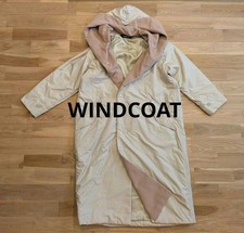 ISSEY MIYAKE Windcoat Men's Long Hooded Beige Oversized Coat FD AHA