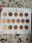 LINCOLN PENNY BU PROOF SET~1950--1964~STUNNING SET~CAPITAL HOLDER~FREE SHIPPING