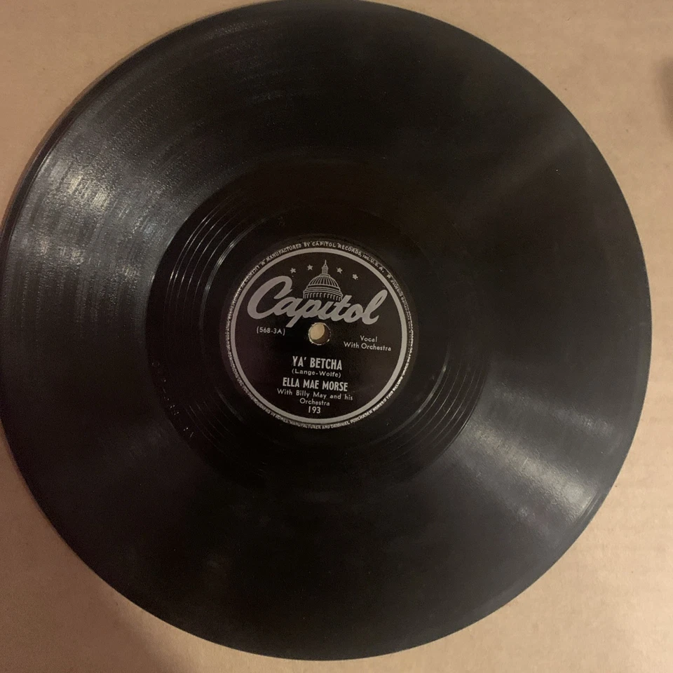 Ella Mae Morse, 78 rpm, V, Captain Kidd, Capitol 193 - Image 2 of 2