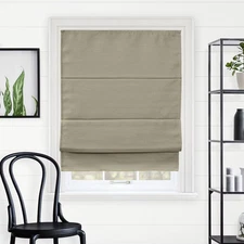 31"x64" Chicology Blackout Roman Shade Del Mar Sandcastle