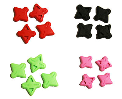 Vapor Trail String Bats 4 Pack Red Green Pink Black Vibration Silencer Bow