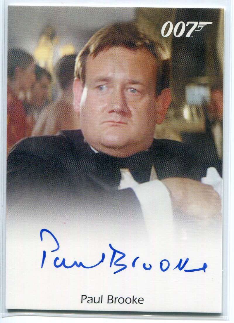 2009 James Bond Archives Autographs NNO Paul Brooke Auto Bunky eBay