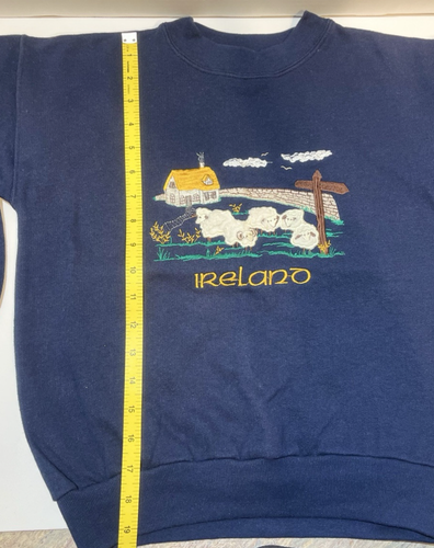 Blarney Woolen Mills Wooly Sheep Sweatshirt VTG YOUTH 7/8 Made In Ireland EUC - Picture 7 of 9