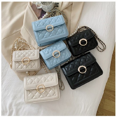Women,s New Tide Pearl Chain Bags White Single Shoulder Crossbody Handbag - Bild 5 von 12