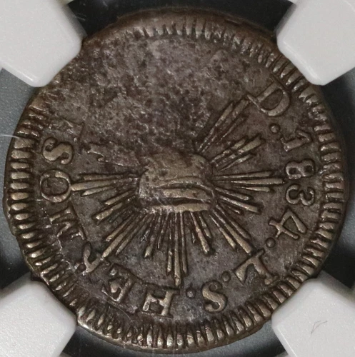 1834 NGC VF 30 Sonora 1/4 Real Mexico State Una Quart Coin POP 1/0 (20072902C)