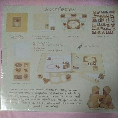 Anne Geddes Scrapbooking Kit - 2005 - 75 pieces Brand New In Plastic. Baby photo - Picture 2 of 9