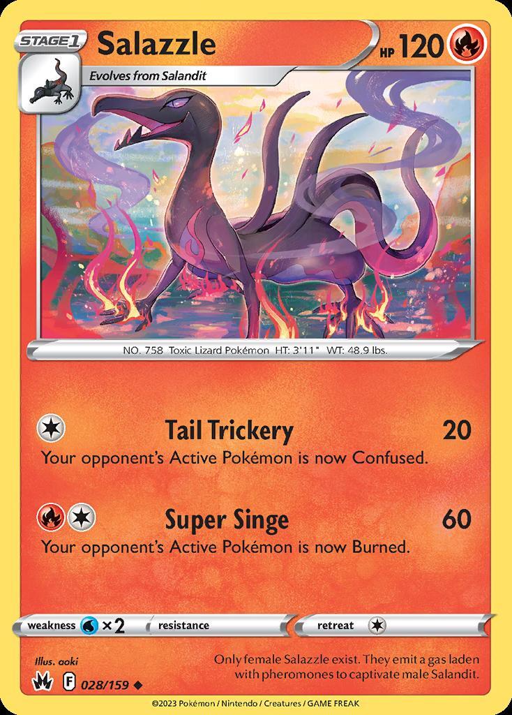 Pokemon Salazzle (28/160) Crown Zenith LP