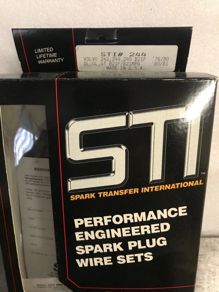 Juego de cables de encendido volvo 240 242 245 b21f 2.l ngk 54354 karlyn sti 244 Foto 2 de 3