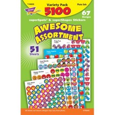 Awesome Assortment superSpots/superShapes Variety Pack - 5100 ct Trend Enterpris