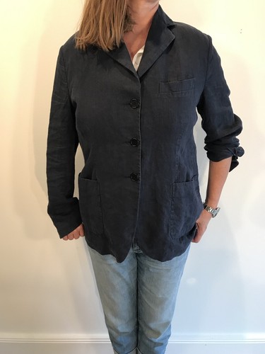 ASPESI Leinen Blazer blau Gr. 40 (dt.) oversized, einmal getragen, Top-Zustand