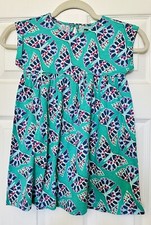 Tea Collection NWT Green Butterfly Dress Size 5 100 Cotton