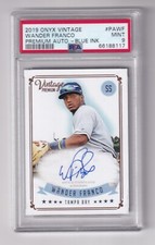 WANDER FRANCO -- 2020 ONYX VINTAGE PREMIUM AUTOGRAPH -- PAWF -- PSA MINT 9