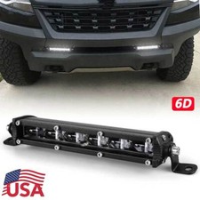 Slim 7inch Led Light Bar Spot Flood Work Fog Driving Truck Offroad Atv Suv 4wd