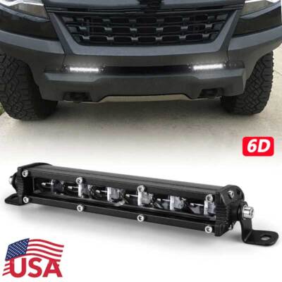 7inch Slim LED Light Bar Spot Flood Work Fog Driving Truck Offroad ATV SUV 4WD