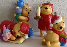 Disney Winnie The Pooh Christmas Tree Hanging Ornaments Lot Piglet Beat