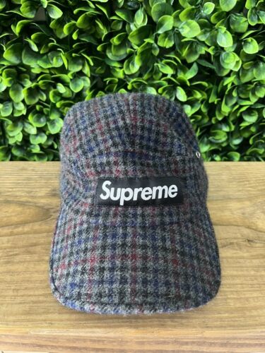 SUPREME FEATHERWEIGHT WOLL x HARRIS TWEED CAMP CAP BLACK ORIGINAL 💥 All  Size IDR ❌ SOLDOUT❌ VGCondition More Info & Order Text/Wa in bio!