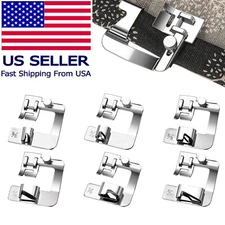 8 Choices Domestic Sewing Machine Foot Presser Rolled Hemmer For Brother Singer