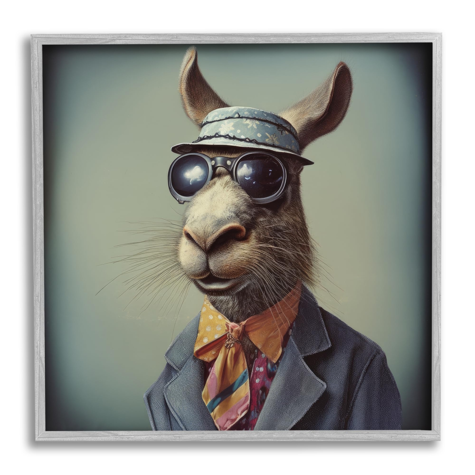 Stylish Fashion Animal Framed Giclee Art by Lazar Studio