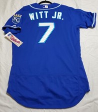 AUTHENTIC MAJESTIC 52 2XL KANSAS CITY ROYALS BOBBY WITT JR 2019 FLEX BASE Jersey