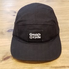 Gregg's Cycle 5 Panel Hat Cap Leather Strap Back Bicycle Cycling Shop Seattle