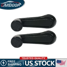 For ISUZU Truck SUV 2x Inside Door Window Crank Handle Black Front Rear LH Right