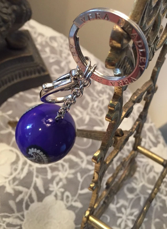 Vera Bradley Have a Ball Keychain in Retired Simply Violet - Image 2 of 3