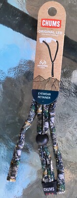 Chums 12318 351 WM Elastic Eyewear Retainer RealTree Camo NEW Glasses