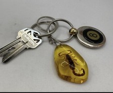 Scorpion Amber Keychain, Scorpion Keychain, Unique Keychain,  Arizona Gift