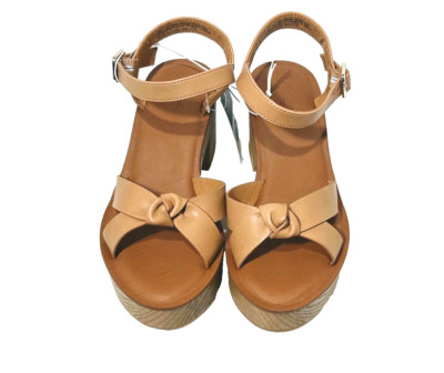 Women's Valerie Wide Width Platform Heels Universal Thread Tan - Size 7W