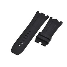29mm Black Rubber Watch Strap For Audemars Piguet Royal Oak Offshore Tang Buckle