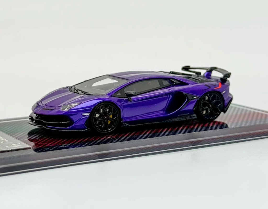 ミニカー D&G LB Aventador 2.0 Purple Zero Fighter GB U2 1:64 Purple Novitec Aventador SVJ LP770 Sports Model Diecast