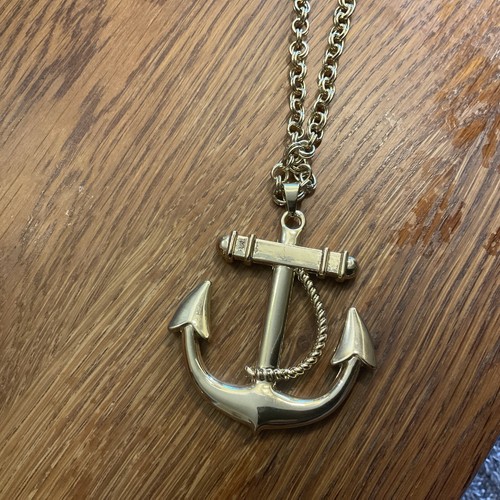 Amrita Singh Turquoise Anchor Necklace Goldtone NWT - Bild 4 von 4