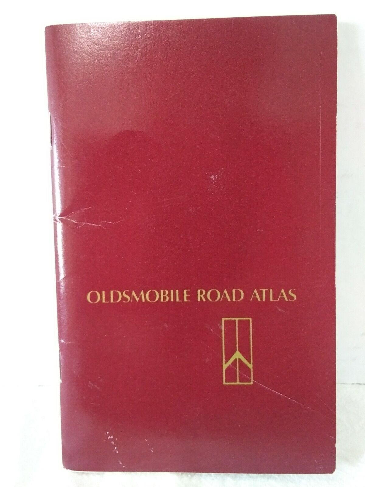 Vintage Oldsmobile Road Atlas Maroon Pocket Size Rand McNally