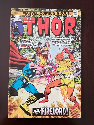 Thor #246 vol 1 Marvel 1986 Key 1st App Snaykar Contains Marvel Value Stamp B73