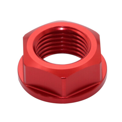 M16 Red Motorcycle Aluminum Front Wheel Axle Nut Screw Bolt For Honda CRF1000L