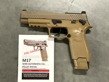 Sig Sauer M17 CO2 Air Pistol, 20 round, Coyote AIR-UD-M17 .177 380 FPS Certified
