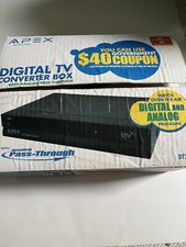 Apex DT250 Digital TV Converter Box w Analog PassThrough w Remote