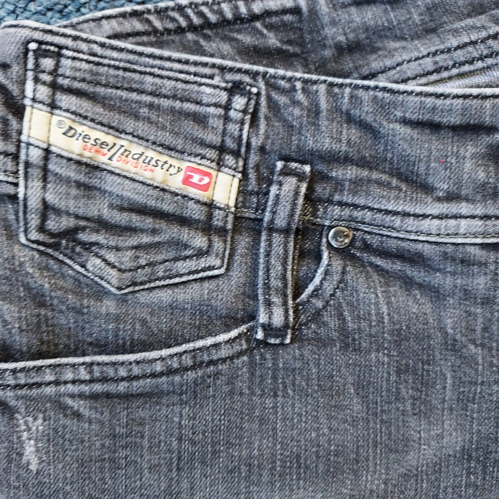 Diesel Matic Jeans Womens Distressed Black Stretc… - image 5