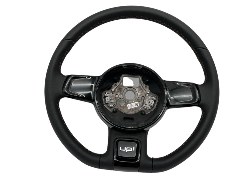 VW Up! original Volante Cuero 1S Costura Negra Sioux E-Up! Sport OEM Foto 2 de 4