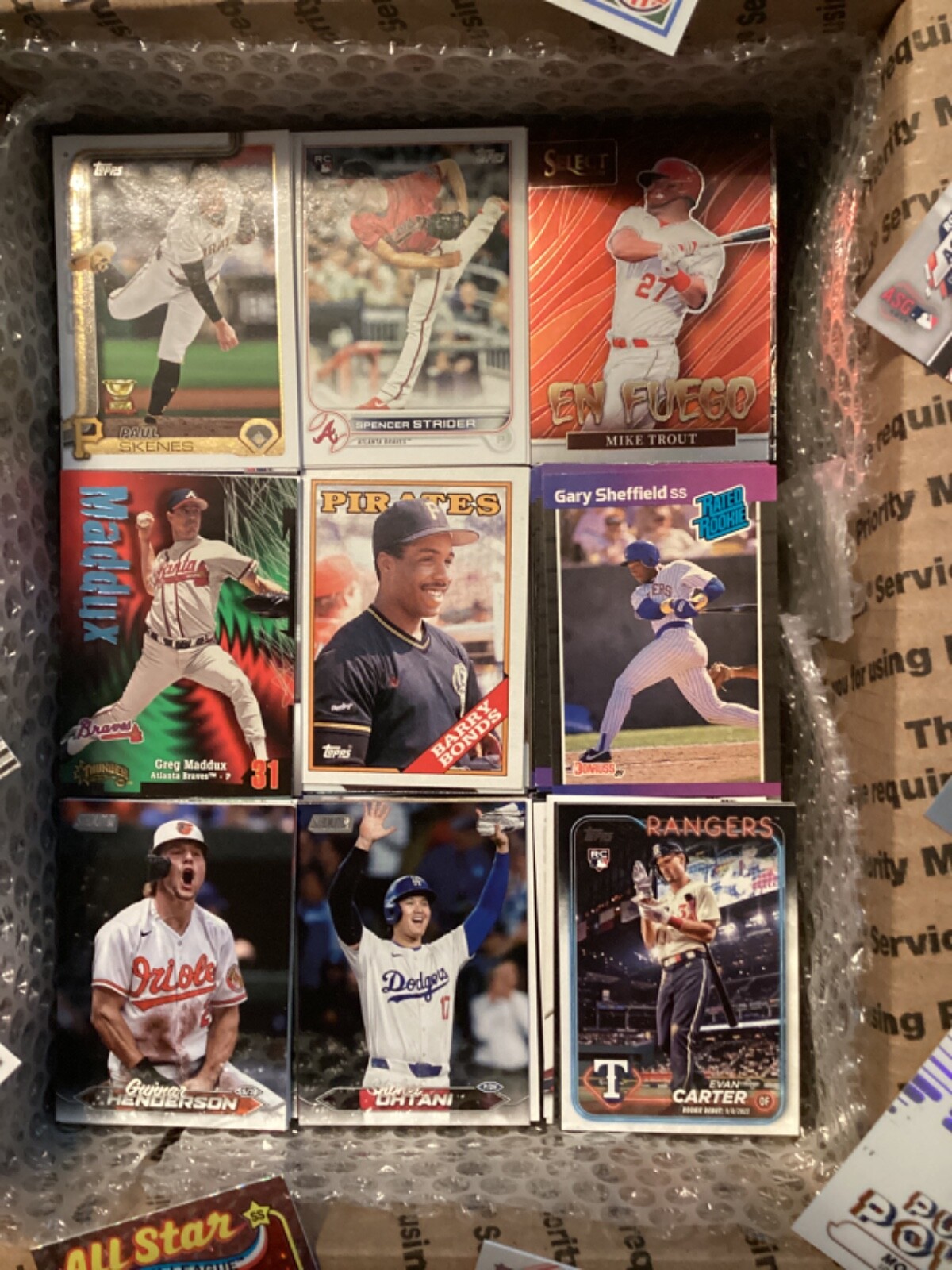 Huge Lot Of Baseball Cards – Approx. 6 LBS – Vintage, Rookies, Inserts, HOF, Stars