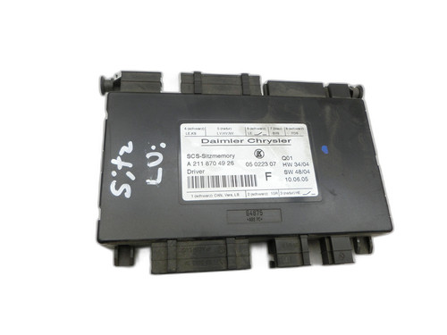 Steuergerät ECU Modul SCS Sitzmemory li Vo für Mercedes C219 CLS 350 04-08
