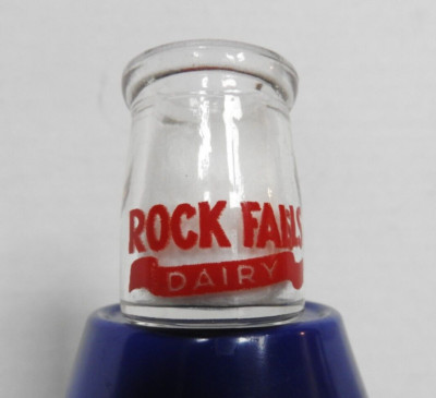 1940's Rock Falls IL 3/4 oz Dairy Cream Creamer Sterling Dixon Rochelle Illinois