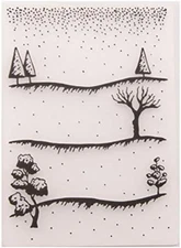 Welcome to Joyful Home 1PC X-Mas Tree View Background Embossing Folder for Card