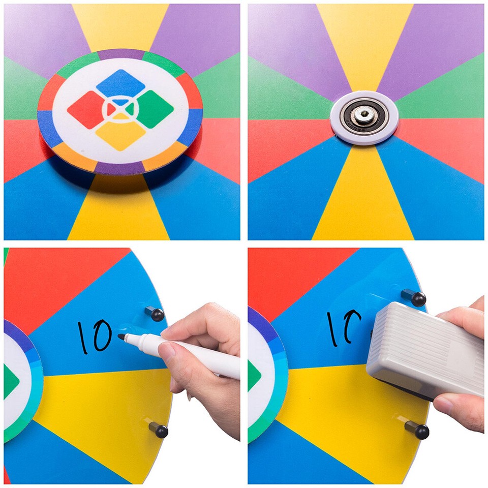 WinSpin 12" Spinning Wheel Math Game Kids Teaching Aid Elementary