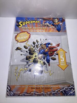 Superman Asteroid Add-Ons Backdrop Wall Scene Setter Good Indoor or Outdoor