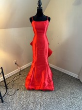 sherri hill: red dress size 2, worn once, back tie 