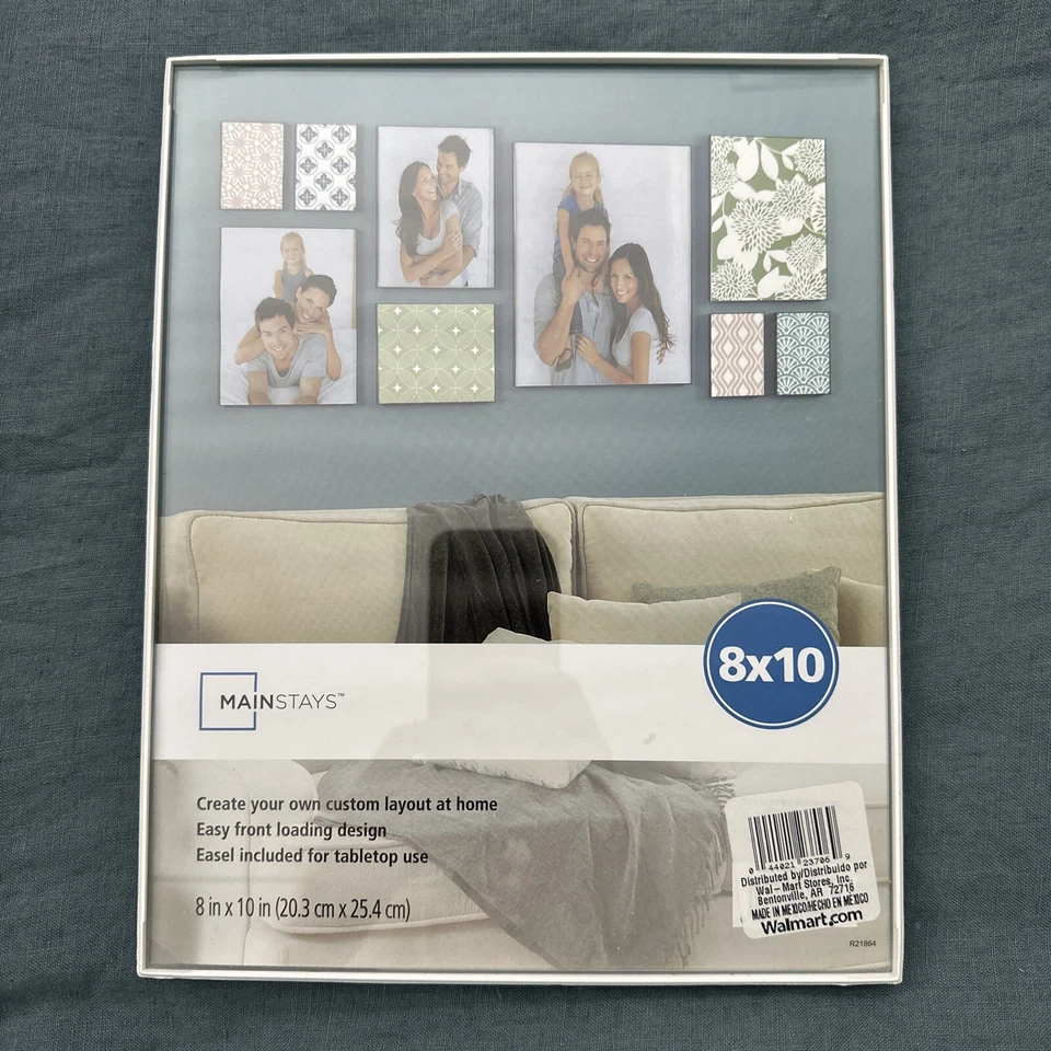 Mainstays 8 x 10 格式相框 MCS Industries 带画架背面照片、艺术品 — 第 2/4 张图片