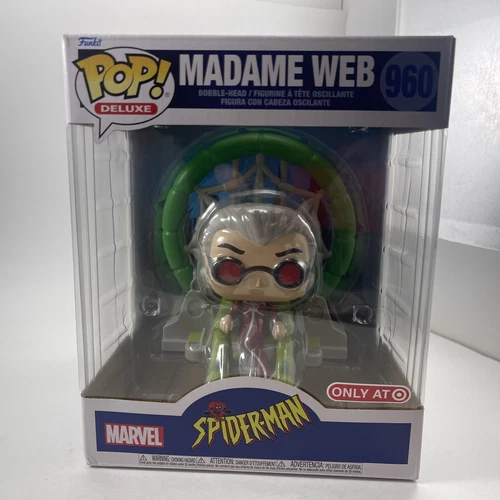 Funko Pop Deluxe #960 Madame Web Spider-man Bobble-head Marvel Figurine New