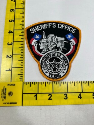 Sheriff's Office County Of El Paso Texas TX Police Shoulder Patch Gold ...